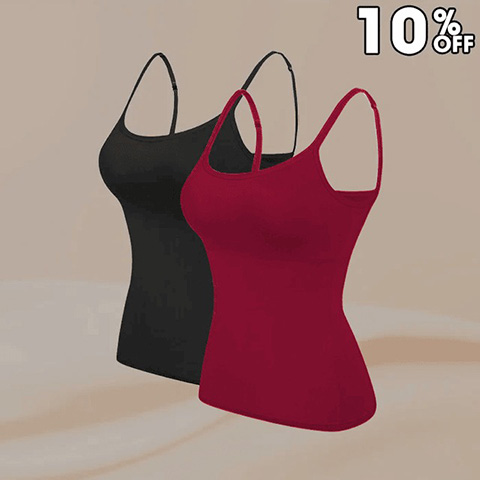 Cami Bra - Women's Camisole With Built In Padded Bra Vest