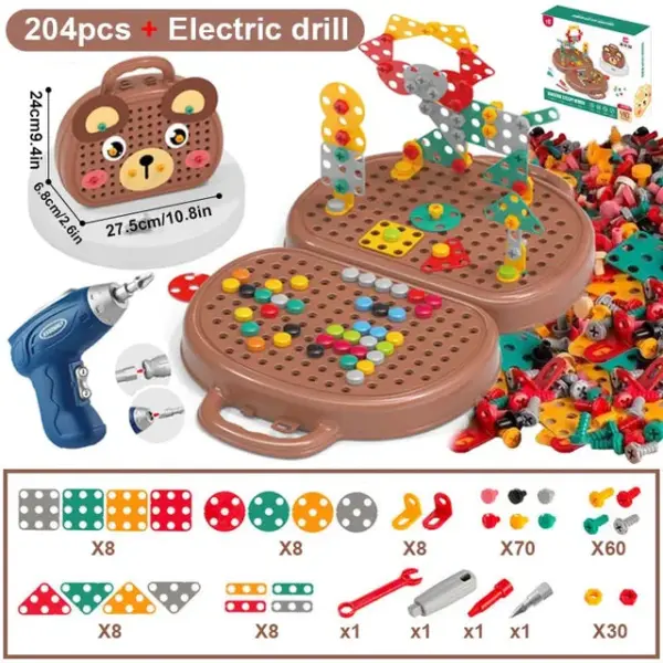 Children Electric Drill Enchanted Toolbox