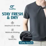 CooliFlex - Breathable Ice Silk Waffle Weave T-shirt