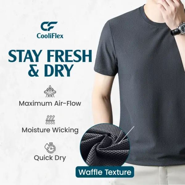 CooliFlex - Breathable Ice Silk Waffle Weave T-shirt