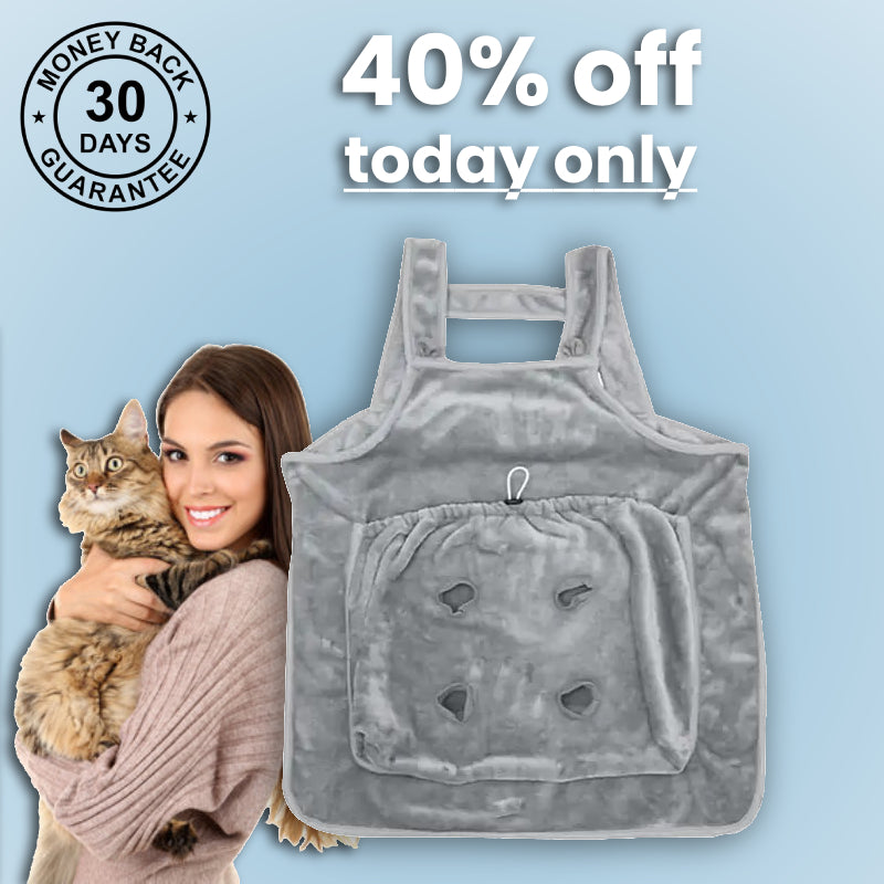 cozy pouch - cat apron