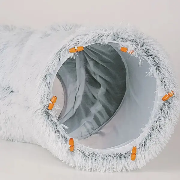 Cuddlio Fluffy Cat Tunnel Bed