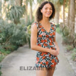 ELIZABETH Swim Romper Built-in Bra