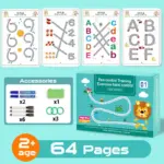 Empower Early Learning: Reusable Tracing Workbook Set for Young Minds