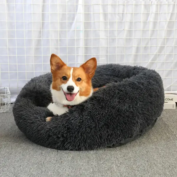 Fluffy Donut Pet Bed