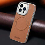 Genuine Leather Phone Case: with Wireless Charging and Strong Magnetic Design