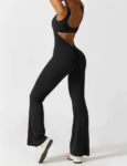 Glowze V-Back Flared Jumpsuit