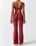 Glowze V-Back Flared Jumpsuit