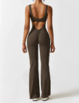 Glowze V-Back Flared Jumpsuit