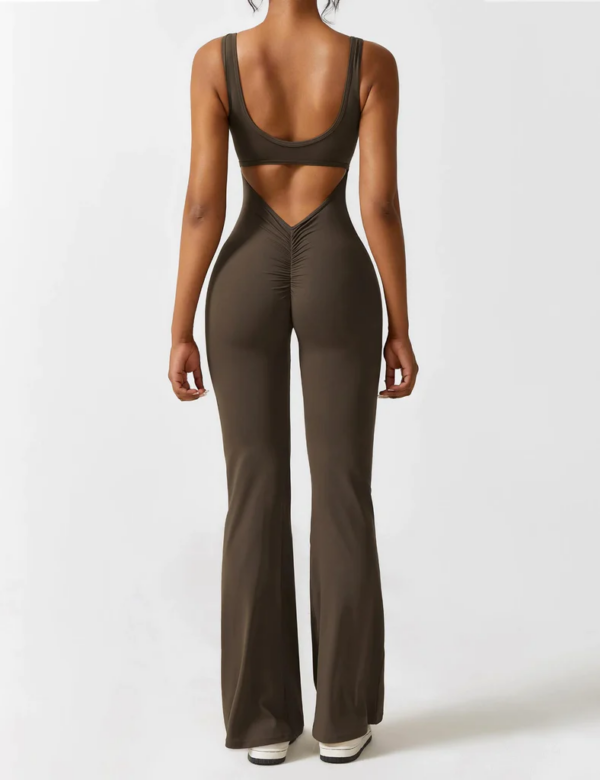 Glowze V-Back Flared Jumpsuit