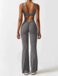 Glowze V-Back Flared Jumpsuit