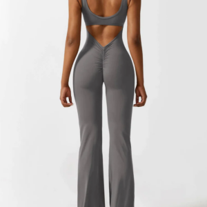 Glowze V-Back Flared Jumpsuit