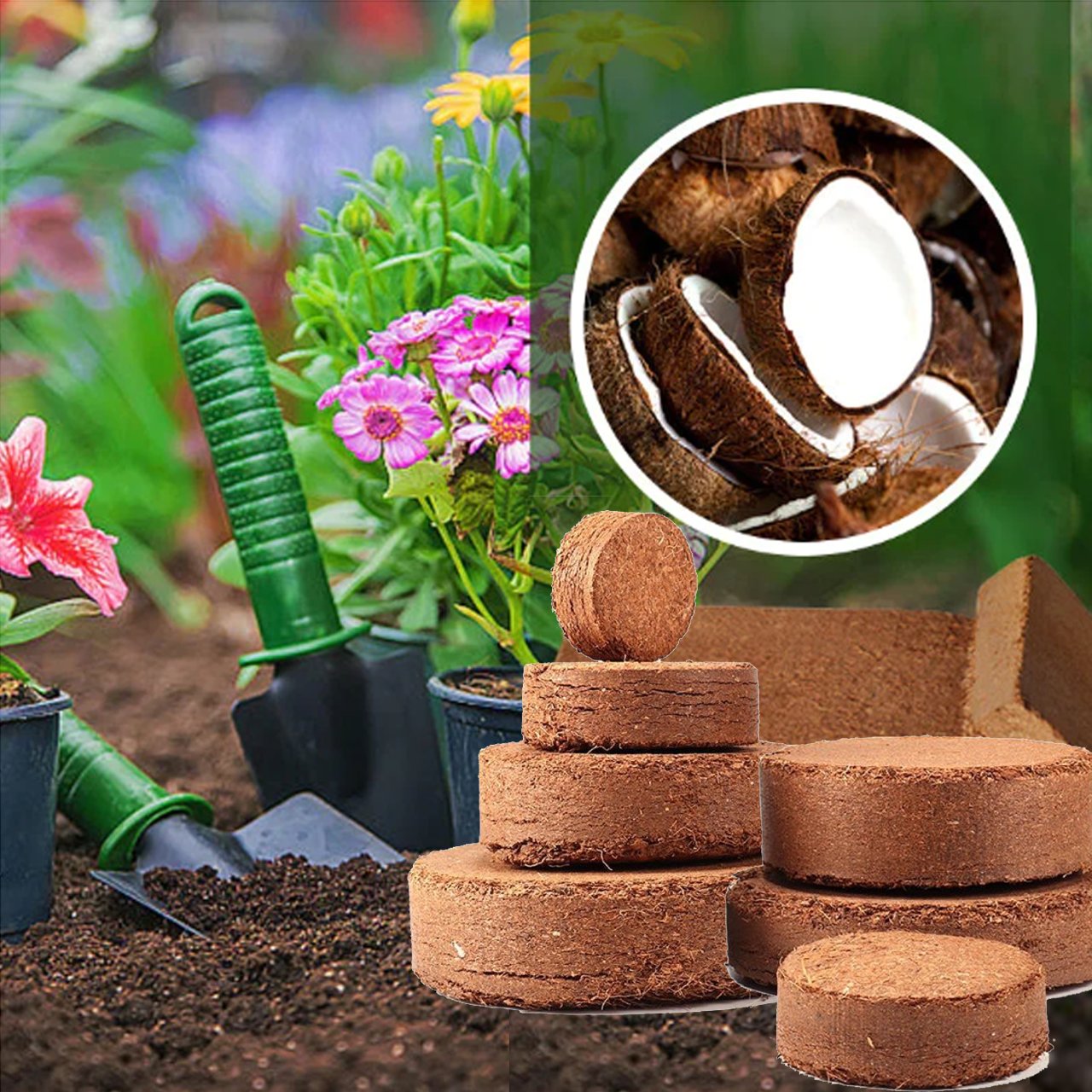 Hot Sale 49% OFF - Premium Organic Coconut Coir Bricks for Plants