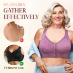 KellyCharm - Moona Bra - Front Closure Breathable Bra for Seniors