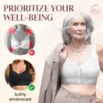 KellyCharm - Moona Bra - Front Closure Breathable Bra for Seniors