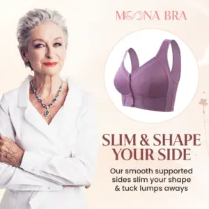 KellyCharm - Moona Bra - Front Closure Breathable Bra for Seniors