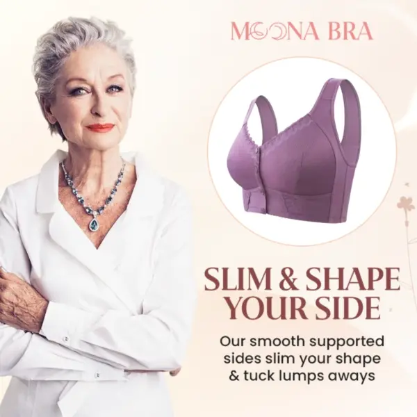 KellyCharm - Moona Bra - Front Closure Breathable Bra for Seniors