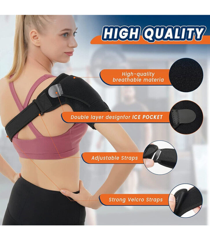 Kinetic Adjustable Compression Shoulder Brace (One Size Fits All)