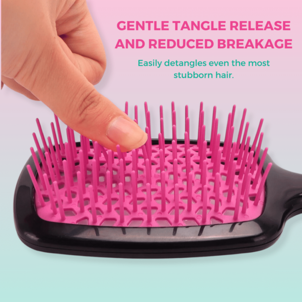 KnotNix - Wet and Dry Vented Detangling Brush