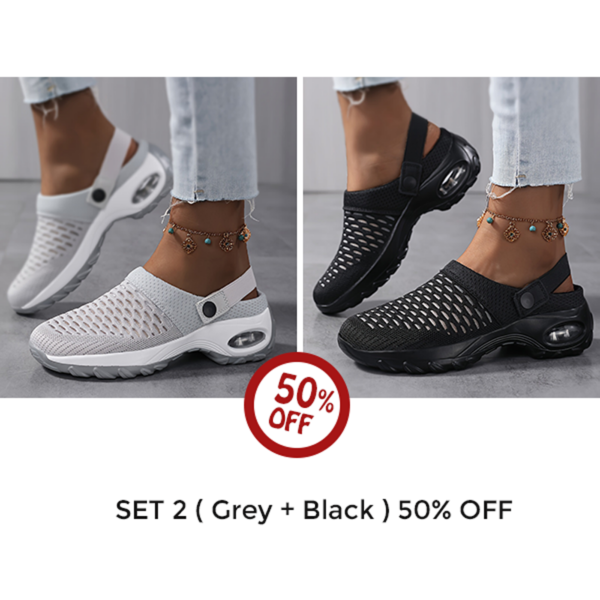 Last Day Sale 50% OFF - Women's Orthopedic Clogs With Air Cushion Support to Reduce Back and Knee Pressure