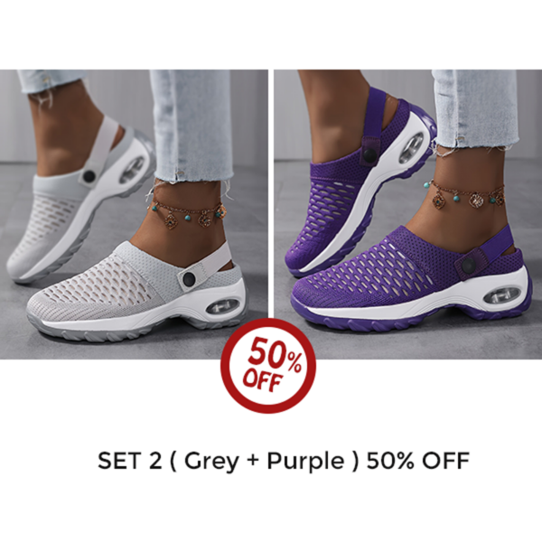 Last Day Sale 50% OFF - Women's Orthopedic Clogs With Air Cushion Support to Reduce Back and Knee Pressure