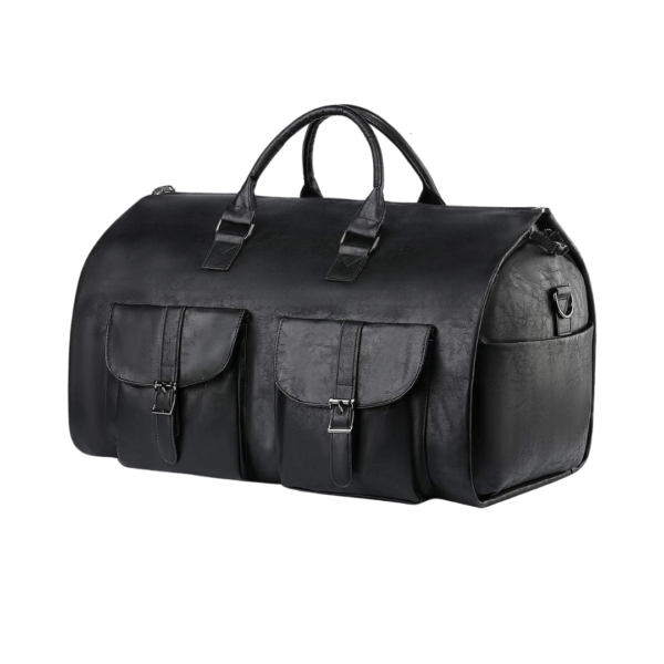 Leather Garment Duffle Bag