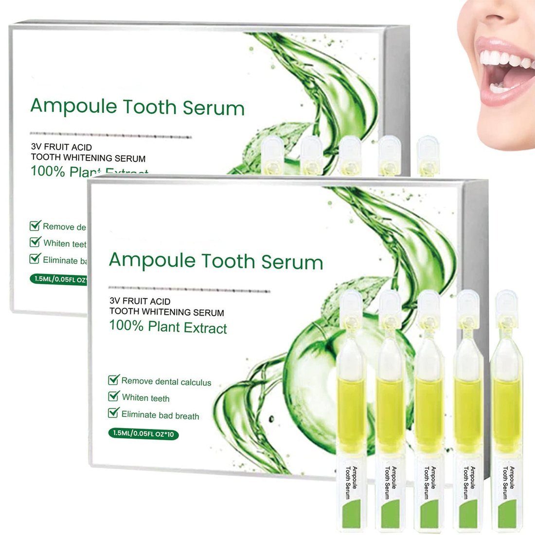 Ampoule Toothpaste, Removal of tartar and plaque bacteria and Teeth Whitening Essence Toothpaste.