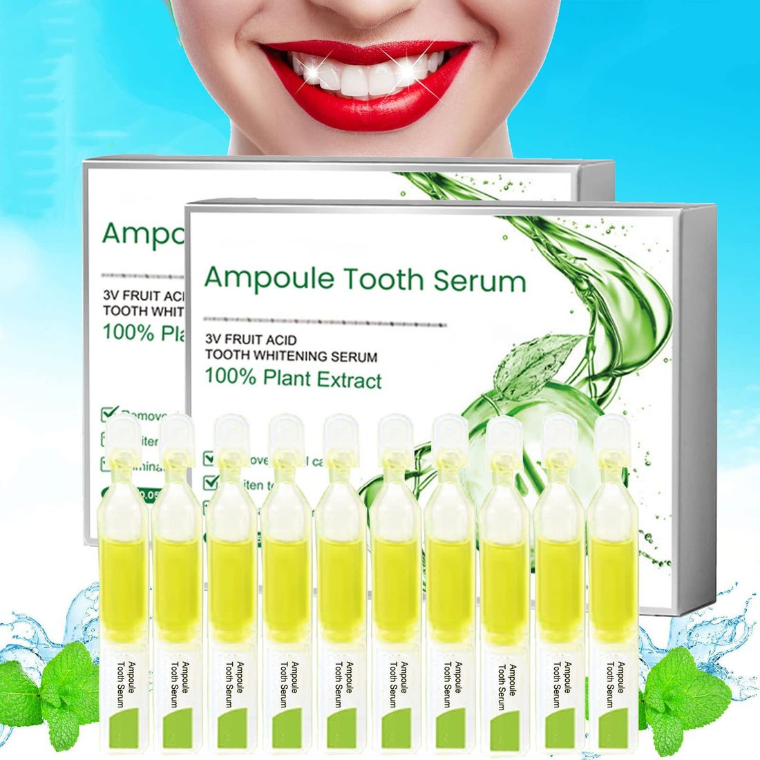 Ampoule Toothpaste, Removal of tartar and plaque bacteria and Teeth Whitening Essence Toothpaste.