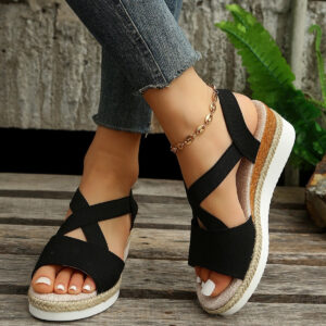 Dotmalls Summer Flat Wedge Heel Fish Mouth Casual Women's Sandals