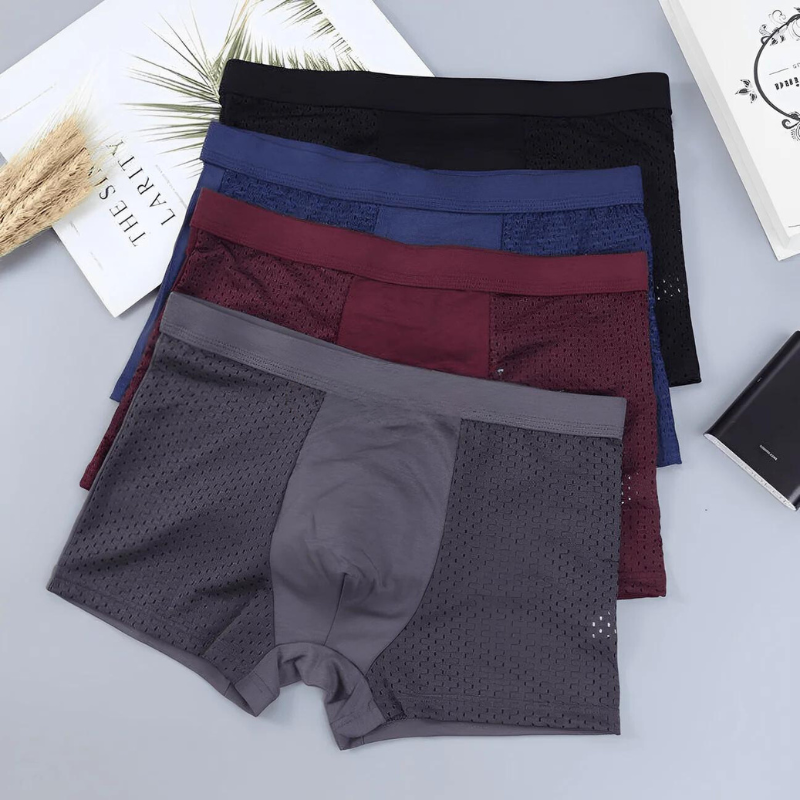 LIMITED TIME SALE 65% OFF - SET 5 BAMBOO FIBRE BOXER SHORTS