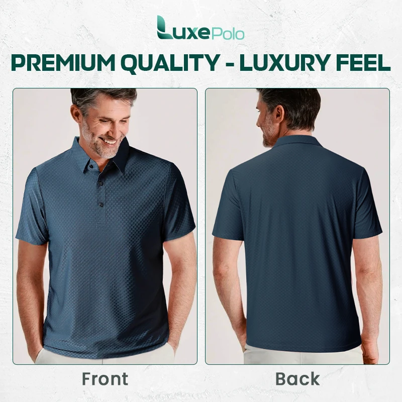 LuxePolo - LAST DAY 70% OFF | Men's Icy Silk Anti-wrinkle Polo Shirt