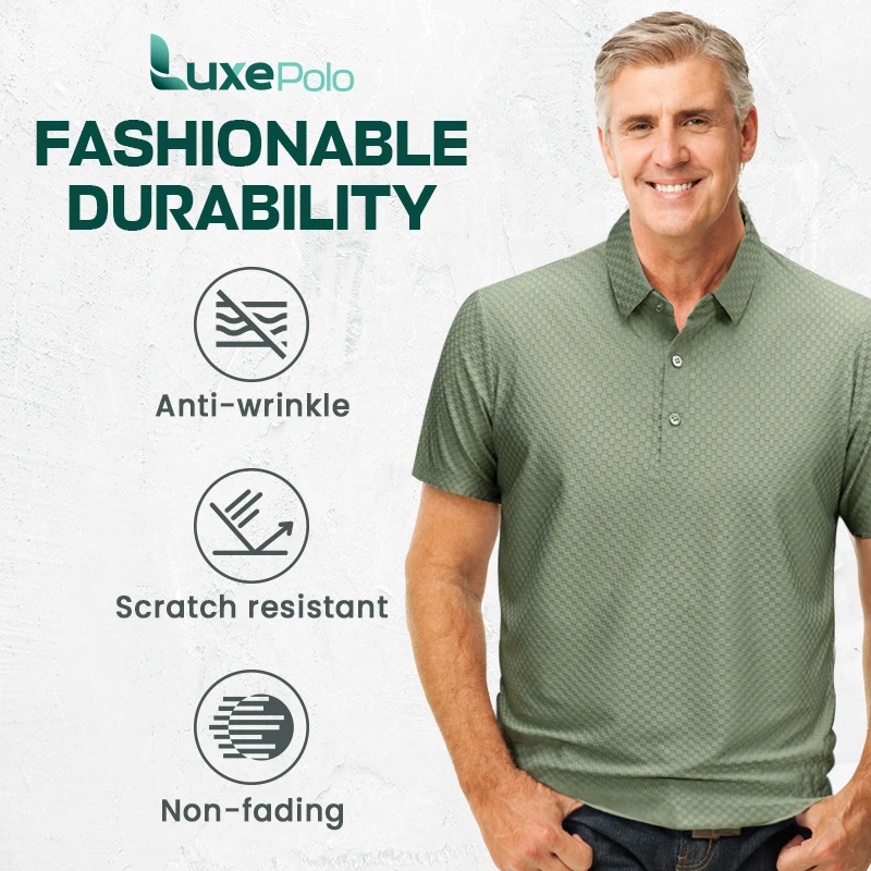 LuxePolo - LAST DAY 70% OFF | Men's Icy Silk Anti-wrinkle Polo Shirt