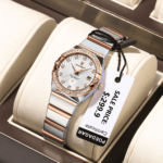 Luxury Stainless Steel Woman Wristwatch