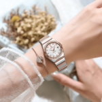 Luxury Stainless Steel Woman Wristwatch