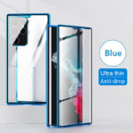 Magnetic Double Sided Tempered Glass Phone Case for Samsung S24 Ultra