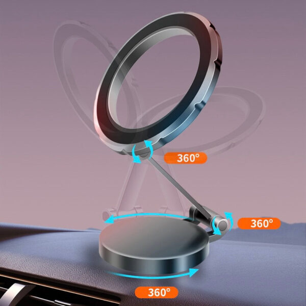 Magnetic Phone Mount for Car: Rotate and Fold for Perfect Viewing