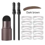 Makeup Eyebrow Stamp Shaping Kit Set Maquiagem Hairline Enhance Make-up for women