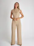 Margaret | The Sculpting Sleeveless Wide-Leg Jumpsuit