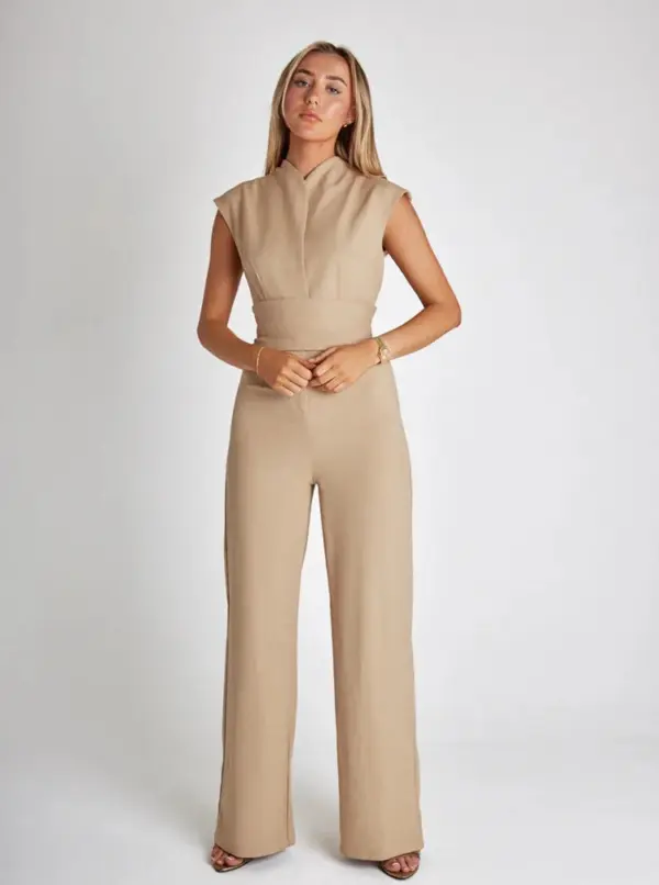 Margaret | The Sculpting Sleeveless Wide-Leg Jumpsuit