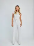 Margaret | The Sculpting Sleeveless Wide-Leg Jumpsuit