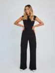 Margaret | The Sculpting Sleeveless Wide-Leg Jumpsuit