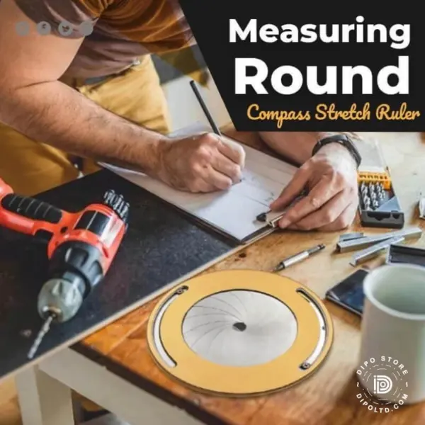 Measuring Round Compass Stretch Ruler