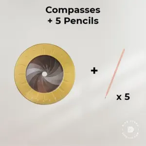 Measuring Round Compass Stretch Ruler