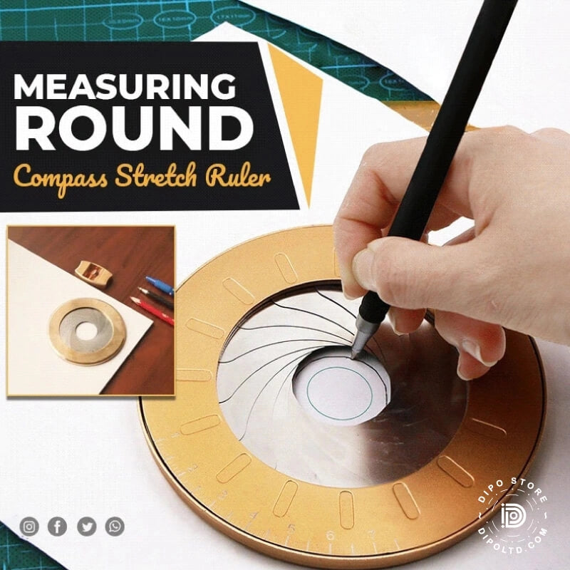 Measuring Round Compass Stretch Ruler