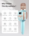 MEINIAO Wireless Bluetooth Handheld Karaoke Microphone Speaker