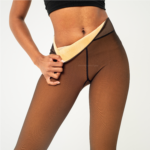 Melanin Fleece Tights - Sheer Black Effect