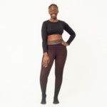 Melanin Fleece Tights - Sheer Black Effect