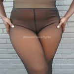 Melanin Fleece Tights - Sheer Black Effect