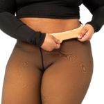 Melanin Fleece Tights - Sheer Black Effect