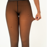 Melanin Fleece Tights - Sheer Black Effect